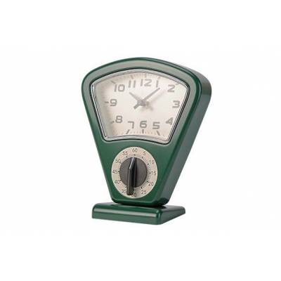 Timer Et Horloge Vert 17,5x10xh21cm   Cosy & Trendy