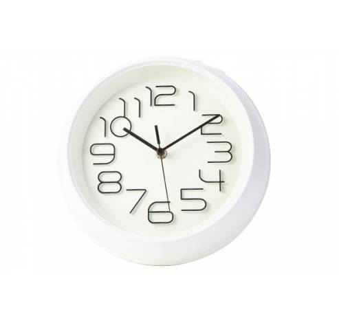 Horloge Blanc D26xh5,3cm Rond   Cosy & Trendy