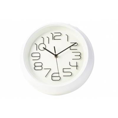 Horloge Blanc D26xh5,3cm Rond   Cosy & Trendy