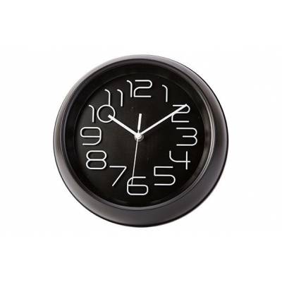 Horloge Noir D26xh5,3cm Rond   Cosy & Trendy