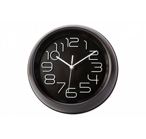 Horloge Noir D26xh5,3cm Rond   Cosy & Trendy