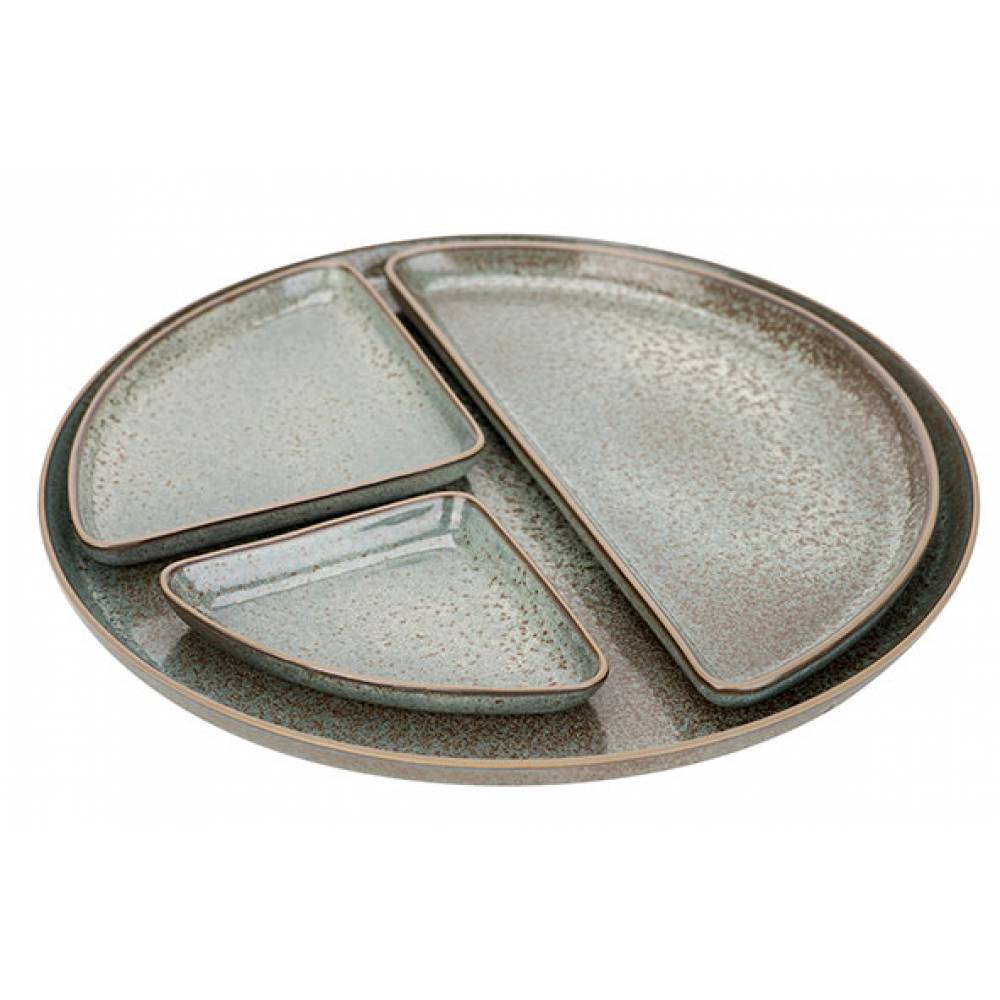 Cosy & Trendy Platte borden Bento-concept Bord 21x15xh1,9cm Driehoekig