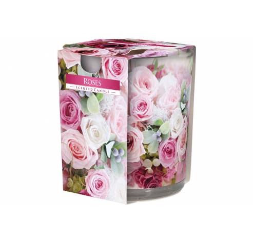 Ct Geurkaars Glas Roses - Roze 22u D7xh8 Cm  Cosy & Trendy