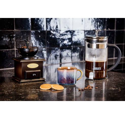 Koffiemolen Retro Zwart Hout 11,5x11,5xh16cm  Cosy & Trendy