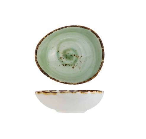 Quiandra Green Minischaaltje 6,6x5,8cm H2.3cm New Bone China  Cosy & Trendy