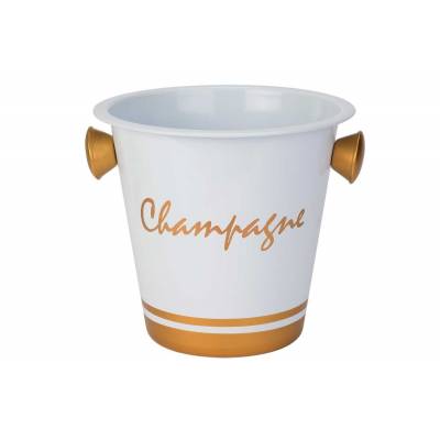 Champganeemmer Wit-tekst Champagne Goud Handvat Goud D20xh19cm - Gegalvaniseerd 