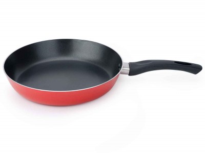 Braadpan Rood Non-stick D28cm Inductie 