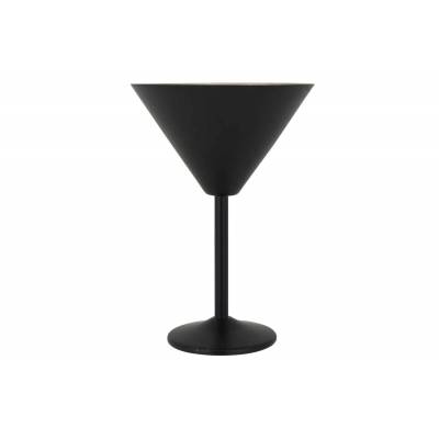 Black Martiniglas 35cl D12,5xh18cm Black Outside-mat Inox Inside  Cosy & Trendy