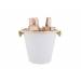 Cosy & Trendy White-copper Barset 6-dlg 17x15x18cm White Outside - Copper Inside