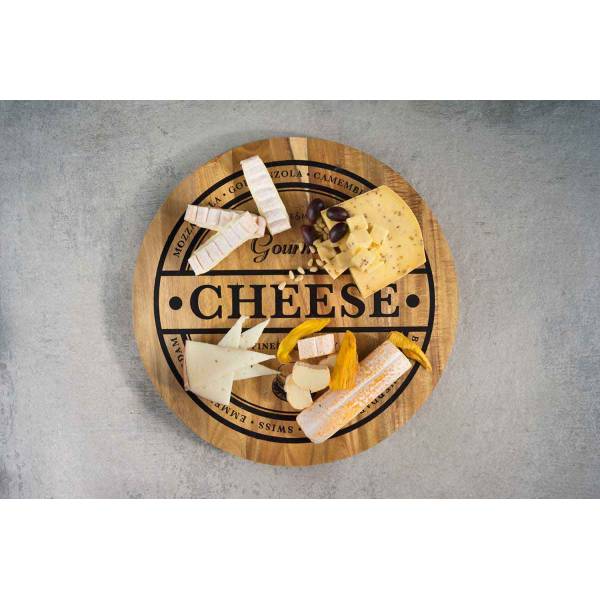 Kaasplank Cheese D35xh1,8cm Rond Acacia  