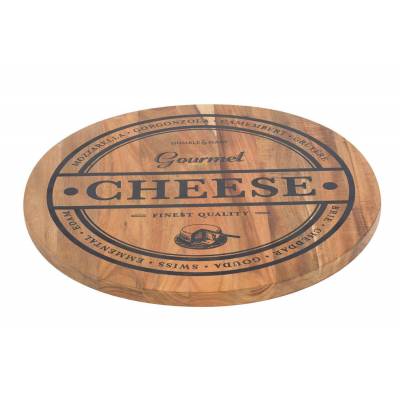 Planche Fromage Cheese D35xh1,8cm Rond A Cacia 