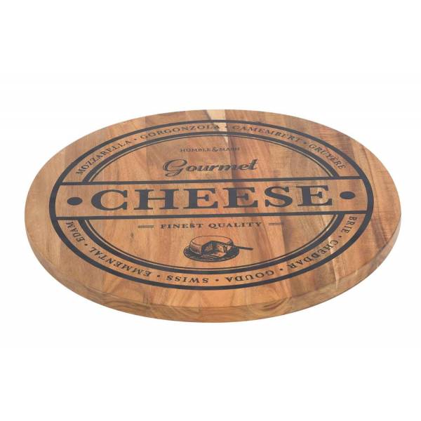 Cosy & Trendy Kaasplank Cheese D35xh1,8cm Rond Acacia 