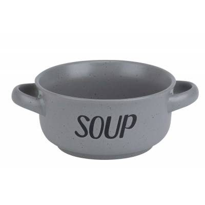 Soup Grey Soepkommetje 'soup'  D13,5cm H6.5cm - 47cl  Cosy & Trendy