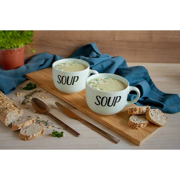 Cosy & Trendy Soup Green Beker 'soup' D11xh8,5cm 51cl