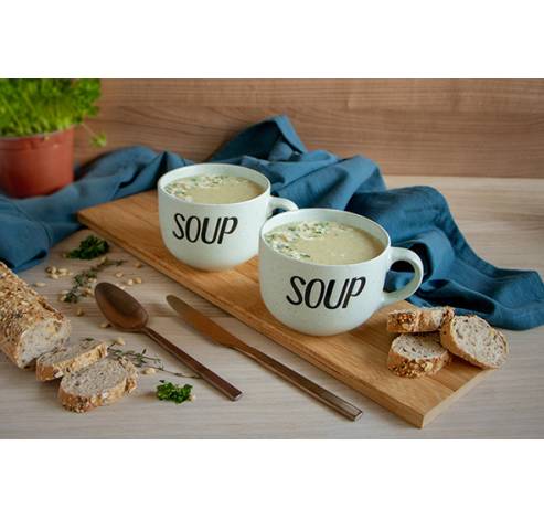 Soup Green Beker 'soup' D11xh8,5cm 51cl  Cosy & Trendy