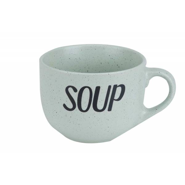 Cosy & Trendy Soup Green Beker 'soup' D11xh8,5cm 51cl