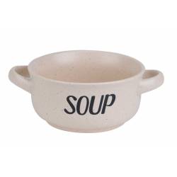 Cosy & Trendy Soup Cream Soepkommetje 'soup' D13,5cm H6.5cm - 47cl