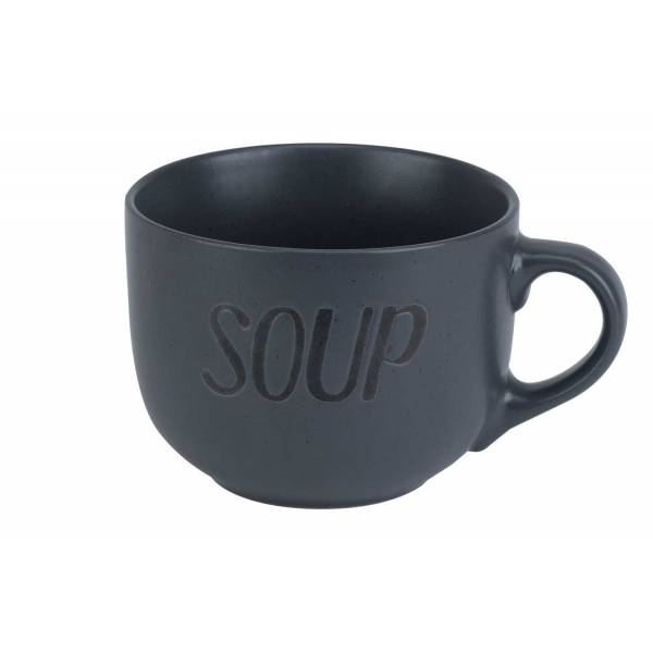 Soup Dark Grey Beker 'soup' D11xh8,5cm 51cl 