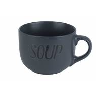 Soup Dark Grey Beker 'soup' D11xh8,5cm 51cl 