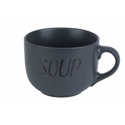 Soup Dark Grey Gobelet 'soup' D11xh8,5cm 51cl  Cosy & Trendy
