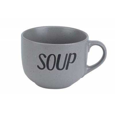 Soup Grey Beker 'soup' D11xh8,5cm 51cl  Cosy & Trendy