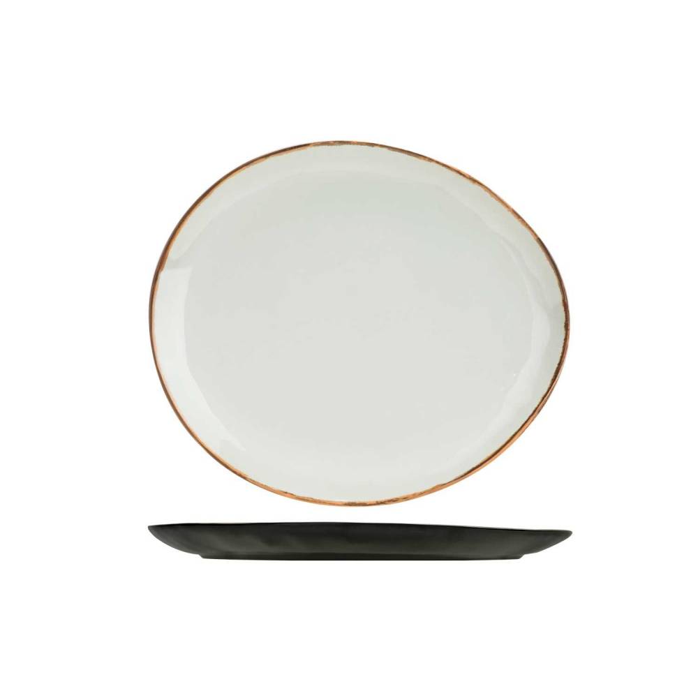 Cosy & Trendy Platte borden Plato Unbreakable Bord Ovaal 26,7x22,7 Xh2cm-melamine