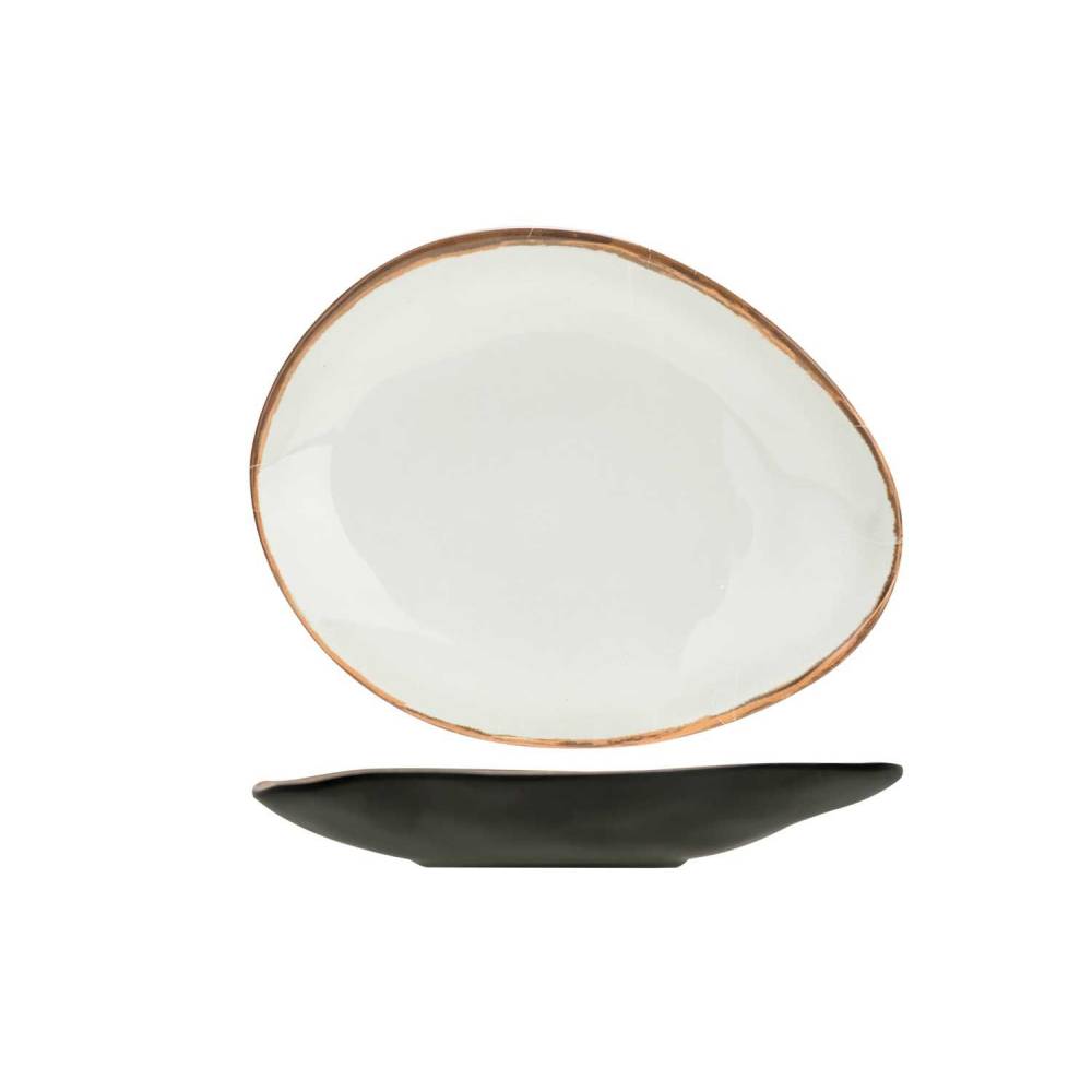 Cosy & Trendy Platte borden Plato Unbreakable Bord Ovaal 14.5x11.5x2 Cm - Melamine