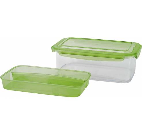 Tritan Lunchbox Groen 1,9l Plateau-beste K-24x15.2xh8.8cm  Cosy & Trendy