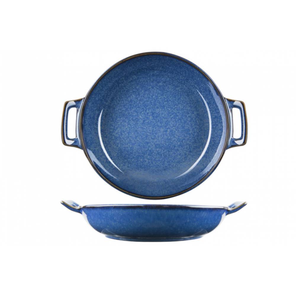 Cosy & Trendy Serveerkommen Narwal Blue Schaal D20,4-24.8xh4,5-5cm Met 2 Grepen