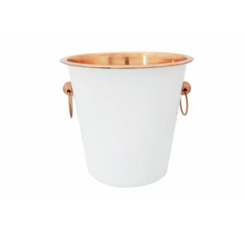 White-copper Wijnemmer D21xh21cm Wit Outside - Copper Inside  Cosy & Trendy