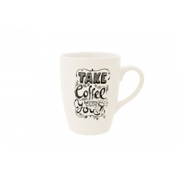 Take Coffee With You Beker D8,3xh11cm 36cl 