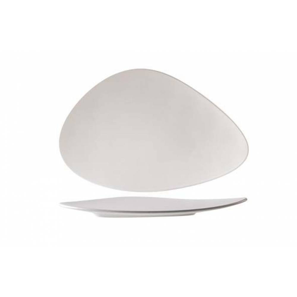 Cosy & Trendy Platte borden Oscar White Plat Bord 35,2x23,1cm Driehoekig