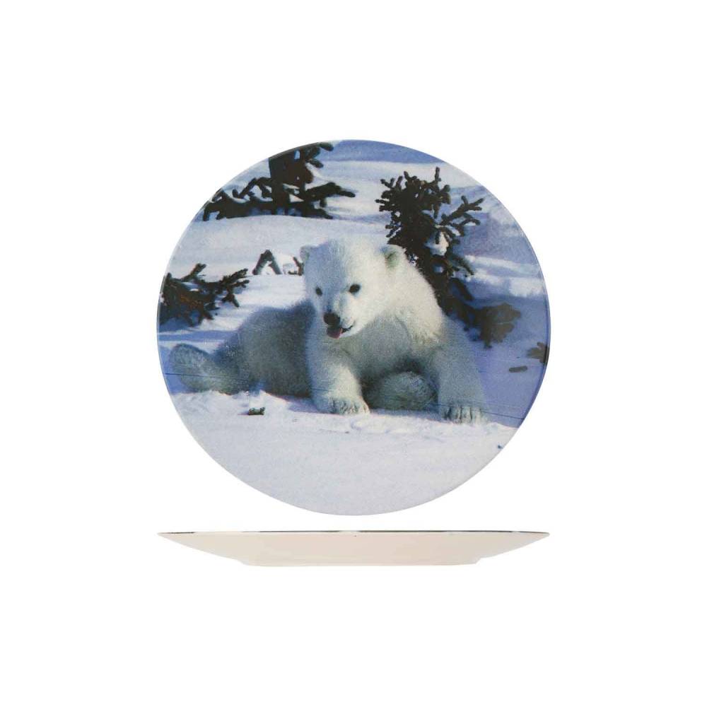 Cosy & Trendy Platte borden Polar Bear Plat Bord D25,3cm
