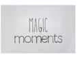 Placemat Fp Lichtgrijs Magic Moments Zwa Rt - 43.5x28.5cm