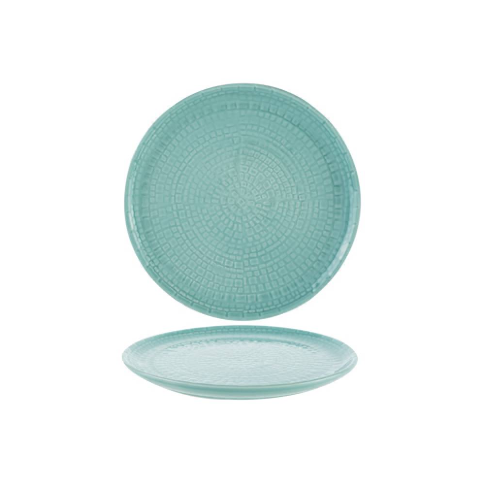 Cosy & Trendy Platte borden Portugal Turquoise Plat Bord D28cm