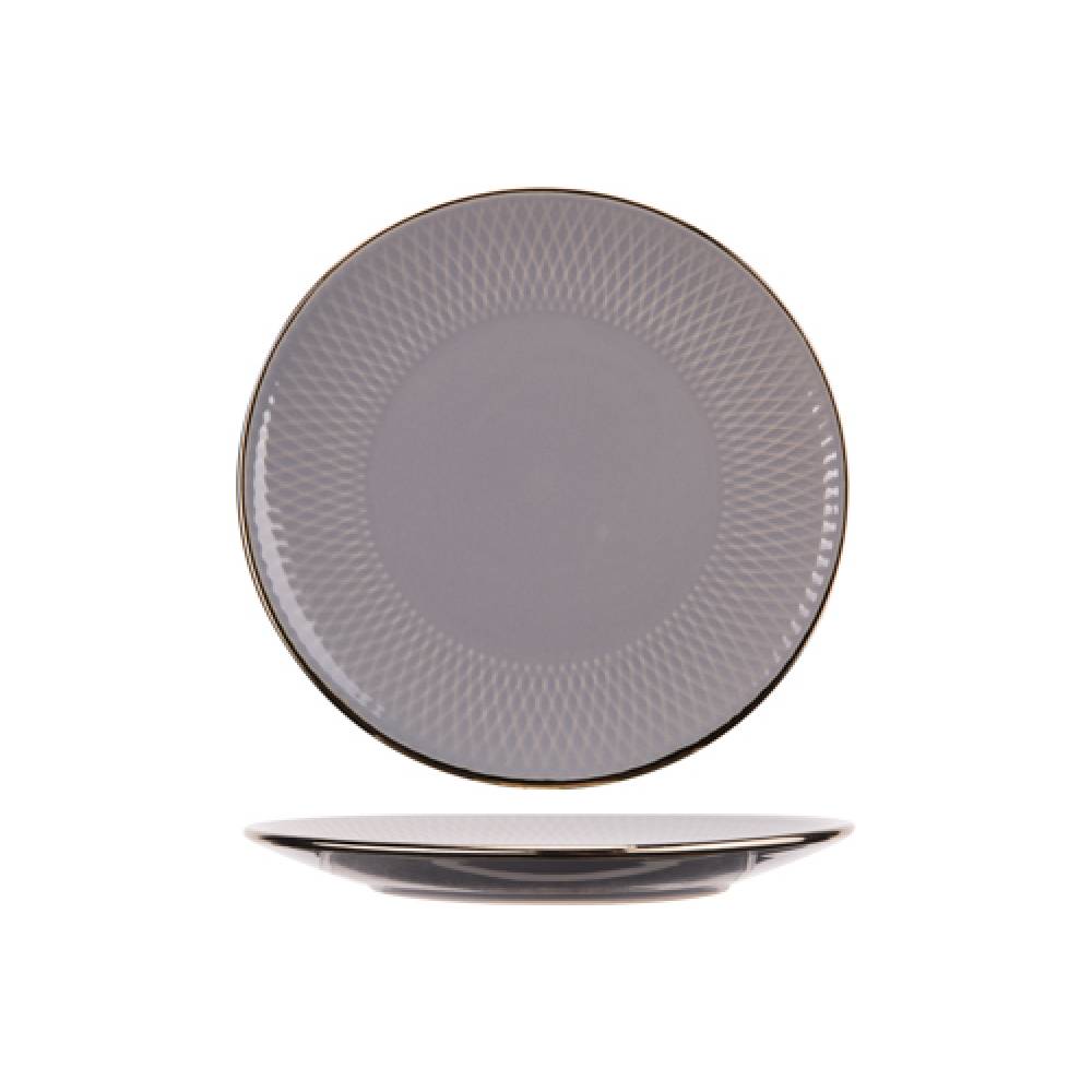 Cosy & Trendy Platte borden Kp Ravenna Grey Plat Bord D19,5cm Craft Box