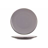 Kp Ravenna Grey Assiette Plate D19,5cm Craft Box 