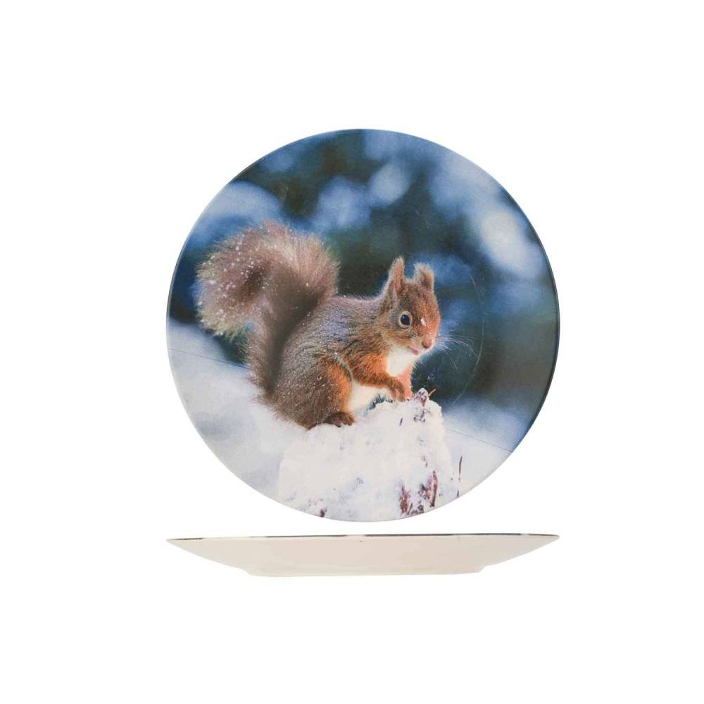 Cosy & Trendy Platte borden Squirrel Plat Bord D25,3cm