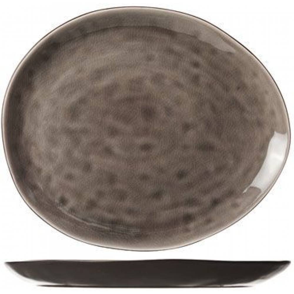 Cosy & Trendy Platte borden Streetfood Grey Bord Ov 15x11.5cm