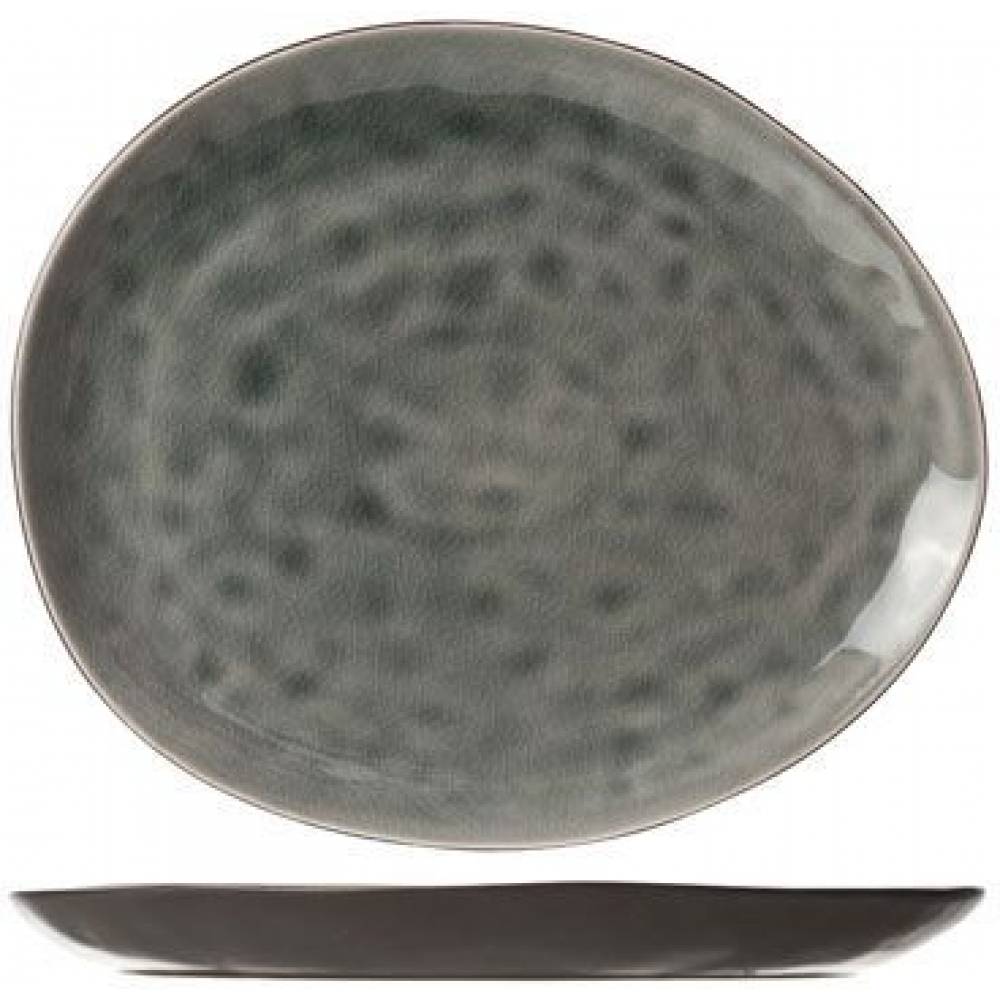 Cosy & Trendy Platte borden Streetfood Blue-grey Bord Ov 27.5x23cm