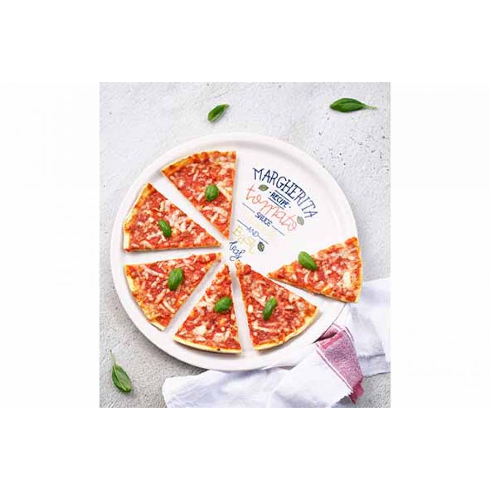Cosy & Trendy Platte borden Pizzabord Gedecoreerd D30cm Margarita Recipy