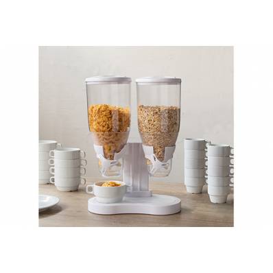 Distributeur De Cereales Blanc 31x45x15c 2500ml Par Distributeur 