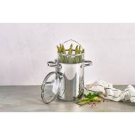 Daily Cocotte A Asperges D16xh21cm Avec Couvercle Acier Inoxydable 