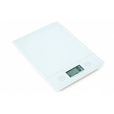 Balance Cuisine Electr. Blanc 5kg-1g 1x3v Lithium Inclus 