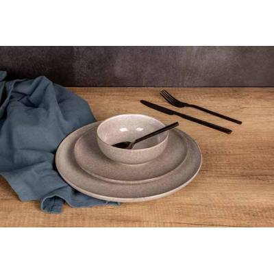 Chiapas Grey Dinnerset 18dlg   Cosy & Trendy