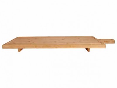 Serveerplank Xl Bamboe Op Voet 88x26xh4,5cm