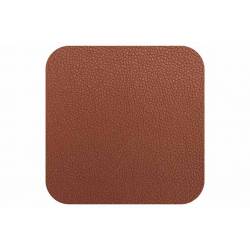 Cosy & Trendy Dessous De Verre Leather Brun Set 4 10x10cm 
