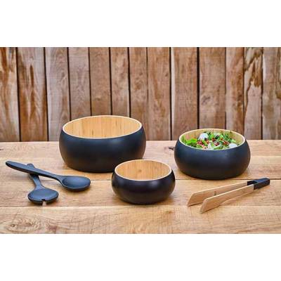 Black&wood Couvert A Salade 2pcs 31,5x 9cm Acacia  Cosy & Trendy