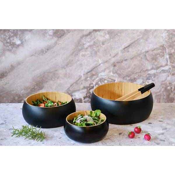 Black&wood Saladekom D30,5xh12cm Bamboe  