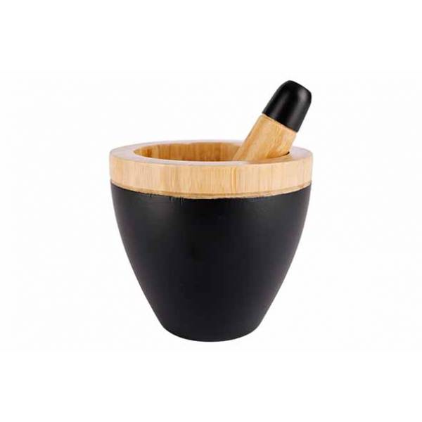 Black&wood Mortier En Vijzel D13cm Xh11,5cm Bamboe 